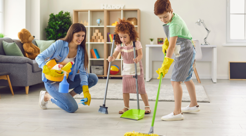 So hältst du dein Haus sauber, wenn du Kinder hast