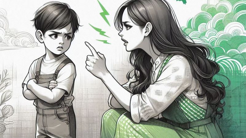 Wie man auf ein Kind reagiert, das wütend ständig „Nein“ sagt