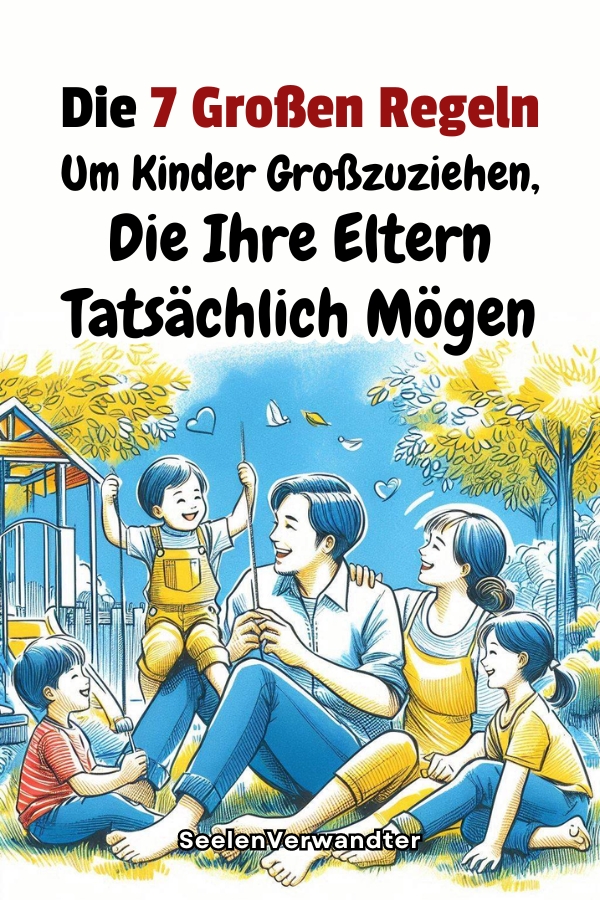 Die 7 Großen Regeln, Um Kinder Großzuziehen, Die Ihre Eltern Tatsächlich Mögen