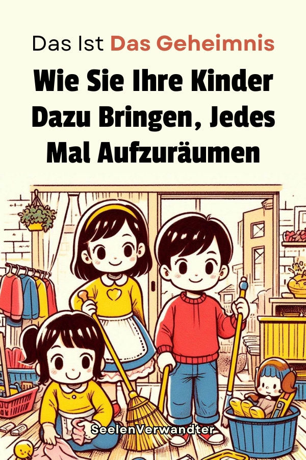 Das Ist Das Geheimnis, Wie Sie Ihre Kinder Dazu Bringen, Jedes Mal Aufzuräumen