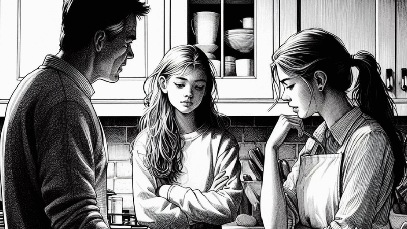 Das rebellische Kind und narzisstische Eltern