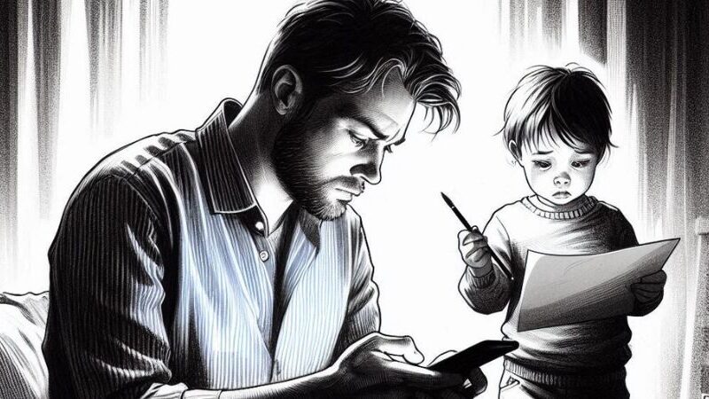 Abwesenheit des Vaters Schweigen, das Selbstvertrauen erschüttert