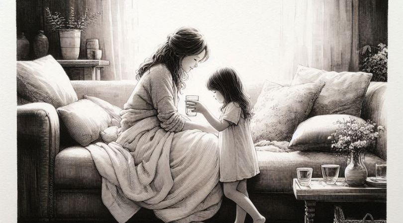 Mütter formen Seelen Liebe, die trägt