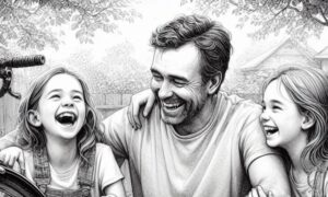 Vater-Tochter-Bindung: Lachen, das die Beziehung stärkt Vater-Tochter-Bindung Lachen, das die Beziehung stärkt