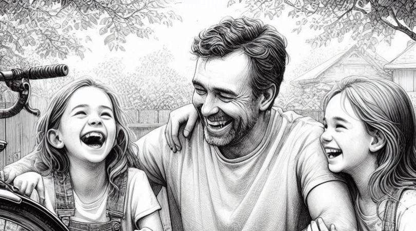 Vater-Tochter-Bindung Lachen, das die Beziehung stärkt