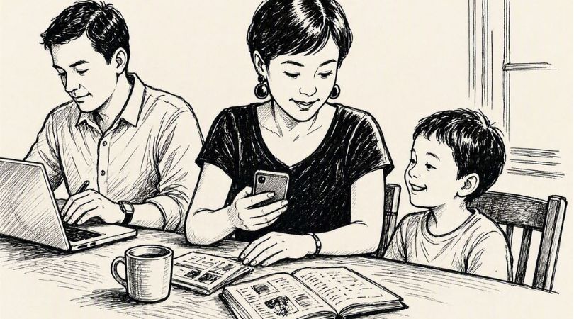 Kinder formen sich an den Gesten der Eltern