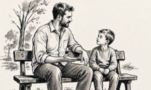 Väter, die ihre Kinder sicher durch das Leben begleiten Väter, die ihre Kinder sicher durch das Leben begleiten