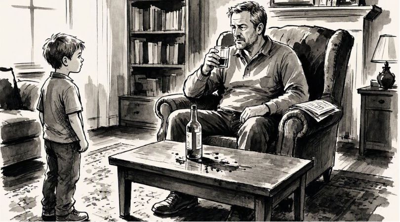 Wenn der Vater trinkt, lernt ein Kind die Stimmung zu lesen
