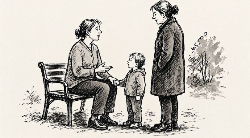 Wenn ein Elternteil vor anderen liebevoll wirkt – und zu Hause anders spricht