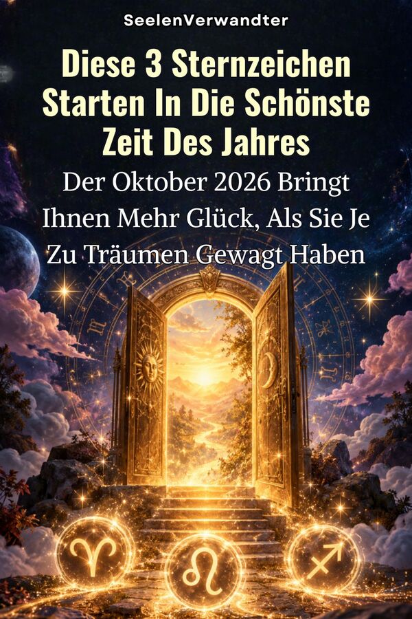 Diese 3 Sternzeichen Starten In Die Schönste Zeit Des Jahres Der Oktober 2026 Bringt Ihnen Mehr Glück, ALS Sie Je Zu Träumen Gewagt Haben(1)