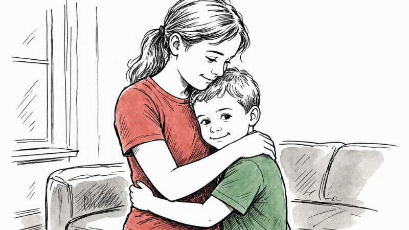 Große Schwester als Ersatzmutter Sie war selbst noch ein Kind